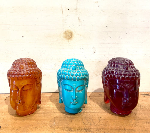 Multicolor Resin Small Buddha Head