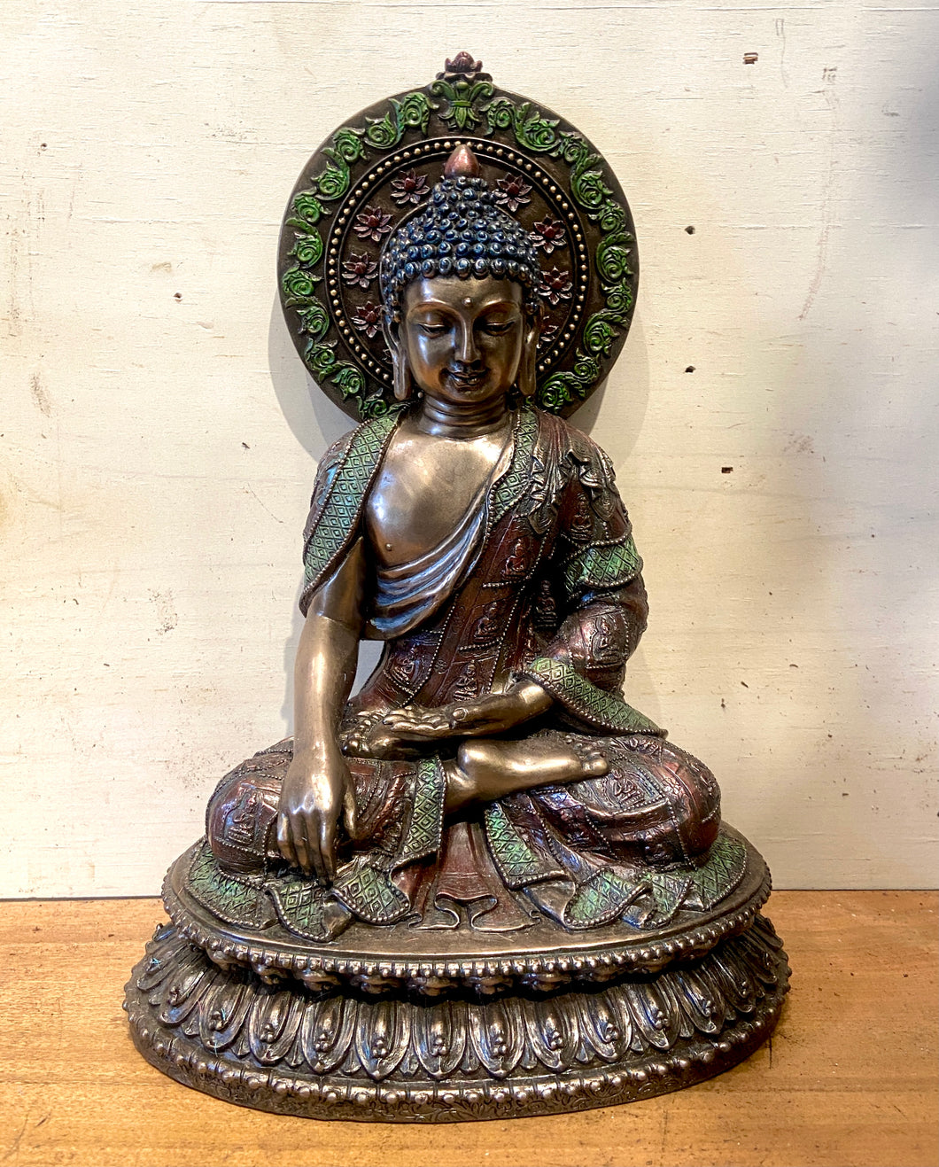 Medium Metal Sakyamuni Sitting Buddha