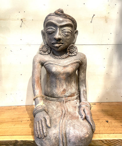 Vintage Kneeling Woman Figure