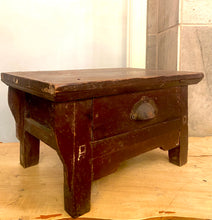 Load image into Gallery viewer, Antique Wooden Chest &amp; Stool