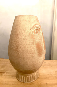 Face Terracotta Ceramic Vase III