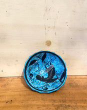 Load image into Gallery viewer, Hand Painted Blue Ceramic Mudball Dish