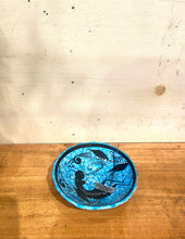 Load image into Gallery viewer, Hand Painted Blue Ceramic Mudball Dish