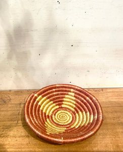 Red and Yellow Woven Mudball Dish