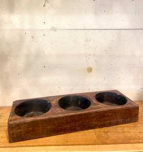 Triple Wood Mudball Container