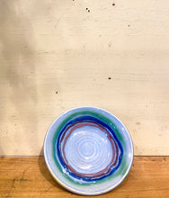 Load image into Gallery viewer, Blue Rainbow Painted Mudball Dish