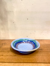 Load image into Gallery viewer, Blue Rainbow Painted Mudball Dish