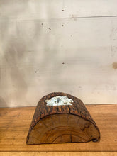 Load image into Gallery viewer, Wooden Half Log Mudball Container