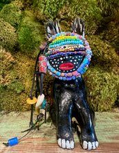 Load image into Gallery viewer, Masked Dog Series - One of a Kind Small Rainbow Pre-Columbian Protection Dog