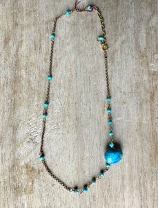 Turquoise & Amazonite Choker Bracelet