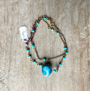 Turquoise & Amazonite Choker Bracelet