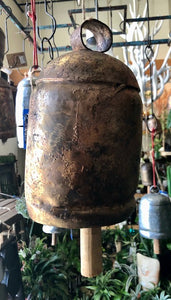 Large Hammered Metal Bell