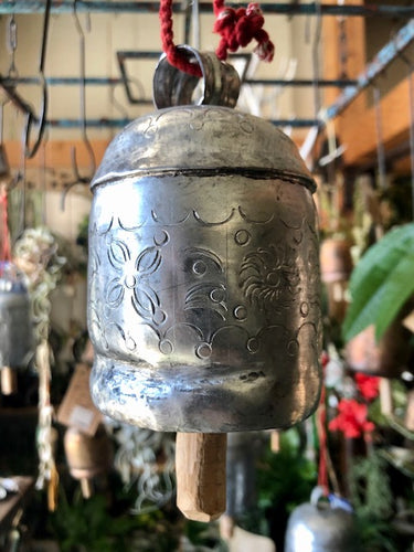 Small Etched Steel Bell - 6